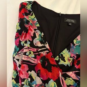 Tahari floral tie dress size 10
